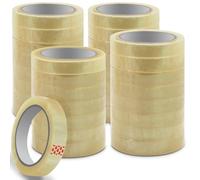 Waytex Pack de 32 rubans adhésifs transparents 19 mm x 66 m Brillant 50 microns