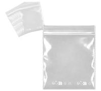 Waytex Sachets zip 100 pièces 10x10 cm transparents refermables contact alimentaire Transparent