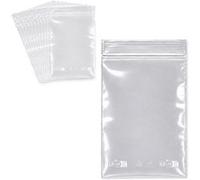 Waytex Sachets zip - 10x15 cm - Transparents - Lot de 100 Transparent