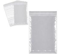 Waytex Sachets zip 28x40 cm transparents refermables - Lot de 100 - Contact alimentaire LDPE 80 microns Transparent