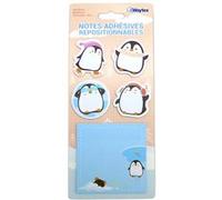 Waytex - Set de 100 notes repositionnables Pingouins marque-page mémo cadeau enfant Multicolore G
