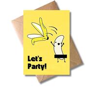 WBdesignz Carte d'anniversaire avec enveloppe - Carte d'anniversaire amusante « Let's Party ! » Carte de vœux cool pour anniversaire (format A6)