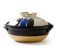 WBDWWTD Marmite en céramique marmite en céramique marmite en Argile ustensiles de Cuisine cuisinière, cocotte résistante à la Chaleur avec Couvercle, Petite marmite Ronde en faïence, cuiseur à Riz