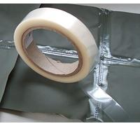 WBM FX-800 Bande d'étanchéité à chaud en tissu enduit PU imperméable à l'eau à repasser Transparent 50 mm x 5 m