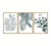 WBYZAC Images Murales-Tableau sur Toile Aquarelle Représentant une Forêt Des Plantes et Des Illustrations Florales Décoration Moderne pour Salon Chambre Bureau Ou Cuisine-40 * 50cm*3PCS (Non encadré)