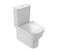 WC à poser compact sans bride sortie universelle JACOB DELAFON avec abattant extra-plat, déclipsable et frein de chute