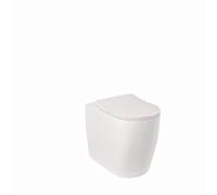 WC à poser Kludi RESA R à chasse d'eau en spirale 23WCB0443 55 cm, vidage universel, blanc brillant