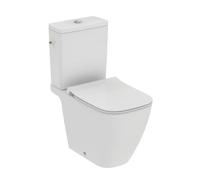 Ideal Standard I.Life B Pack WC à poser,Abattant WC Ultrafin & Frein de Chute, Longueur 66,5 cm, Sans Bride RimLS+, Double Chasse d'Eau, Sortie Horizontale T534801