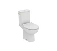 WC à poser sans bride sortie horizontale TIRSO RimLS+ avec abattant frein de chute