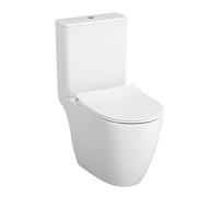WC à poser sans bride VitrA Sento + abattant slim frein de chute blanc