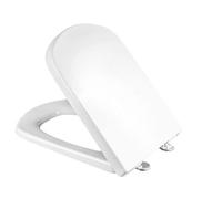 WC- Conseil, Duroplast, Fixations en acier, En pente automatique, Antibactérien, Pour Roca Dame Senso, Blanc