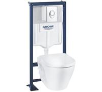 Pack WC suspendu sans bride GROHE SOLIDO OEM CERAMIC BUNDLE - murs porteurs ou non porteurs