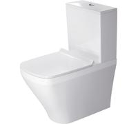 WC indépendants Duravit DuraStyle Kombi Rondelle de 63 cm de profondeur, pour réservoir de chasse en surface, sortie Vario, 21550900001, Couleur: Blanc avec Wondergliss
