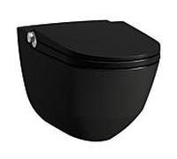 WC lavant Laufen Cleanet riva H8206917160001 sans rebord, 35,5x60cm, noir mat