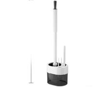 WC mural pour brosse avec manche de 46 cm de long, poils denses, base ventilée pour salle de bain,