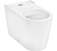WC sur pied Hansgrohe EluPura S 60260450 pour réservoir à chasse d'eau attenante, sortie horizontale/verticale, sans SmartClean et HygieneEffect, chasse d'eau AquaFall, blanc