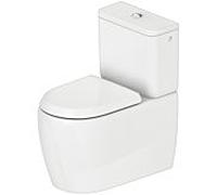 Duravit Collection One WC sur pied, pour combinaison, chasse d'eau basse, sortie variable, 390x660x400mm, rimless, 2021092000, Couleur: Blanc avec HygieneGlaze
