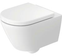 Duravit Cuvette de WC suspendue D‑Code 29030900212 – sans rebord, 540 mm, blanc brillant