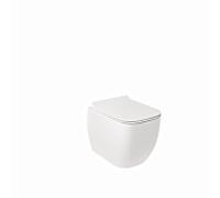 WC suspendu Kludi RESA C à chasse d'eau en spirale 28WCW0243 52 cm, bonde en P, blanc brillant