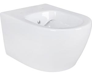 WC suspendu sans rebord avec fonction taharet/bidet/douche-WC blanc Douche hygiénique