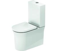 WC suspendu Tulip blanc pour combinaison, sans rebord, sortie horizontale, 650 mm, 9, 219700000, Couleur: Blanc