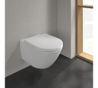 WC suspendu Villeroy & Boch Subway 3.0, chasse d'eau profonde 4670T0RW 37 x 56 cm, TwistFlush, sans bride, Céramique Blanc PierrePlus