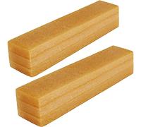 WCIC bâton de nettoyage abrasif en caoutchouc naturel pour bandes abrasives, disques de ponçage, nettoyeur de poignée de skateboard et gomme de travail du bois (20cm x 4cm x 4cm (2paquet))