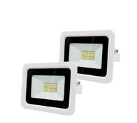 WCT 2 Pack Projecteur LED 100W Blanc Froid （6500K） Projecteur IP68 Étanche Réflecteur Mural Extérieur Éclairage Jardin Square Spot Lumière de Sécurité Extérieure