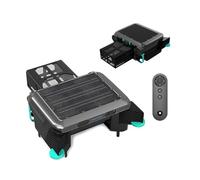 WCXTY Nettoyeur Automatique Surface Piscine-Système Intelligent Zigzag,Double Alimentation Solaire DC,Bac 6L,Structure Résistante Eau Salée pour Piscines Extérieures