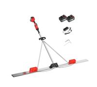 WCXTY Règle Vibrante Béton sans Fil, Double Moteur Brushless 48V, Batterie 6000mAh, Réglage 9 Vitesses 3000-6000 TR Min, Lame INOX 2M pour Dalles Trottoirs et Fondations(1.5M)