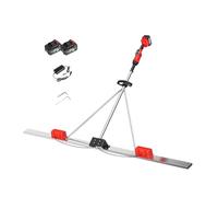 WCXTY Règle Vibrante sans Fil pour Béton, Double Moteur Brushless 48V, Contrôle 9 Vitesses, Lame INOX Allongée 2M pour Fondations Dalles Béton et Surfaces Pavées(1.8M)