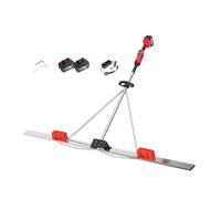 WCXTY Système de Finition du Béton sans Fil, Double Moteur Haute Performance 3000-6000 TR Min, Batterie 6000mAh, Lame INOX 2M pour Nivellement et Lissage du Béton(1.5M)