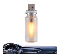 Wcybym Lampe USB Voiture Décoration D'Ambiance Effet Flamme À Brancher
