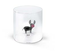 WD Lifestyle - Gobelet en verre borosilicaté, 250 ml, avec décoration en verre coloré à l'intérieur (Asin)