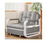 wD7rE5bm6z Confortable Canapé-lit Simple en Cuir de Style Ancien Moyen, Pliable et Extensible Chaise-lit Pliante portative(Grand)