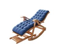 wD7rE5bm6z Confortable Recliner Folding Rocking Chair Living Room Armchair Bed Office Chaise-lit Pliante portative(Blue)