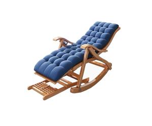 wD7rE5bm6z Confortable Recliner Folding Rocking Chair Living Room Armchair Bed Office Chaise-lit Pliante portative(Blue)