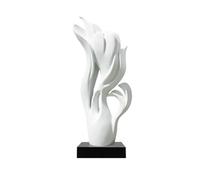 wD7rE5bm6z Décoration de Bureau Décoration Abstraite en Fibre de Verre Blanche for Salon ou entrée, Cadeau de Pendaison de crémaillère.