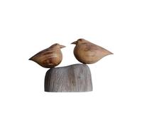 wD7rE5bm6z Décoration de Bureau Figurine d'oiseau en Bois créative rétro, décoration de Meuble TV de Salon, Sculpture Faite à la Main