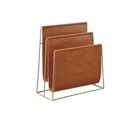 wD7rE5bm6z étagère à Livres Bibliothèque de Sol en Cuir Double Face, Porte-revues Nordique à Gradins for la Maison