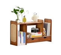 wD7rE5bm6z étagère à Livres Bibliothèque Extensible en Bambou de Style Chinois, réglable avec tiroir Rangement, Panneau latéral rotin