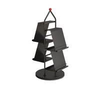 wD7rE5bm6z étagère à Livres Bibliothèque rotative créative sur Pied Vintage, canapé de Maison, Porte-revues en Acier au Carbone(Noir)