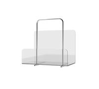 wD7rE5bm6z étagère à Livres Petite bibliothèque Transparente en Acrylique, Porte-revues de Bureau avec poignée Acier Inoxydable