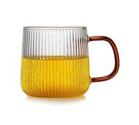 wD7rE5bm6z Gobelets en verre Gobelet en verre à rayures verticales, 320 ml Verrerie de cuisine(Amber)