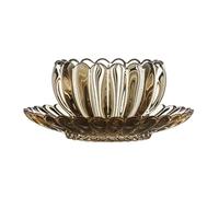 wD7rE5bm6z Gobelets en verre Tasse et bol en verre sans plomb for café, lait, thé dessert Verrerie de cuisine(Amber)