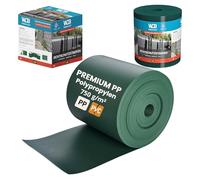 WDB Bandes Brise-Vue en polypropylène Rigide de qualité supérieure pour Panneaux à Double Fil - Brise-Vue en polypropylène pour clôture de Jardin et clôture Double Fil - 26 m x 19 cm - Vert