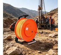 WDDEYYDS Moniteur de Niveau d'eau Portable pour La Mesure du Niveau des Eaux Souterraines avec Sonde Fixe de 15mm, Ruban de Mesure en Acier et Indicateur électronique, Convient Aux Puits 50m(164ft)