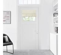 WdFour Rideau pour Porte et fenêtre, occultant, Couleur Unie pour Porte-fenêtre, Store avec Attache pour Porte d'entrée latérale, 63,5 cm de Large x 50,8 cm de Long, Beige (Oatmeal)