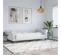 WDGJJFECNMUEHI Similicuir 2 en 1 canapé lit Salon Chambre Blanc 90x200 cm | Canape Lit de Jour 2 en 1 Blanc 90x200 cm Sans Matelas Similicuir Cuir Canape Convertible Moderne pour Salon Chambre d'amis