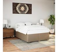 WDGJJFECNMUEHI Similicuir Chambre à Coucher Modèle 140 190 cm | Cadre de lit similicuir cappuccino 140x190 cm sans matelas sommier à lattes robuste confortable
